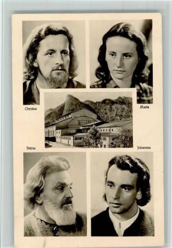 Oberammergau 1956 Oberammergauer Festspiele - Darsteller , gute Erhaltung