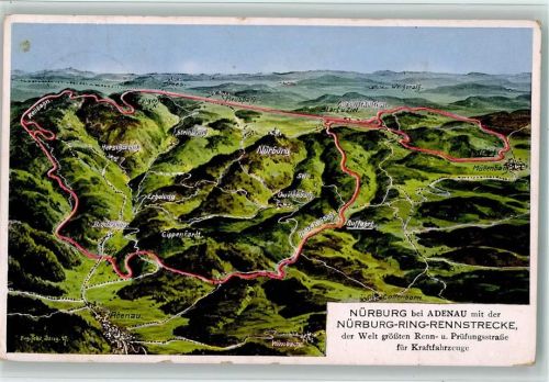 Adenau Landkarte Nürburgring Nürburg