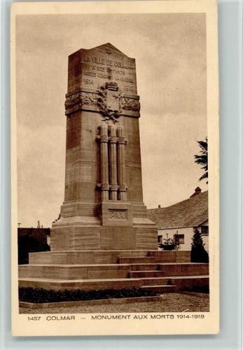 Colmar Monument aux Morts 1914-1919 AK