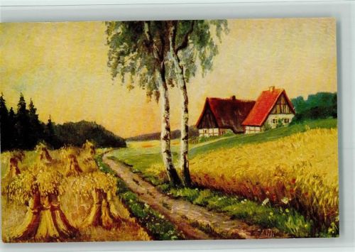 Nr. 1456 von E. Jahn - Im Hochsommer AK