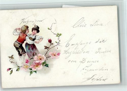 1899 Trachten - tanzen, gute Erhaltung