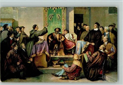 29137 - Friedrich Lerssing - "Disputation zwischen Luther u. Eck - AK