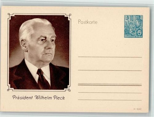 DDR - Präsident Pieck