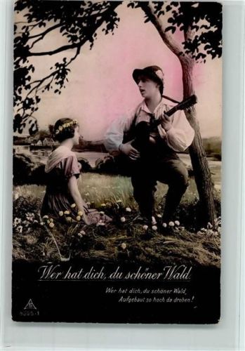 Photochemie Serie 5395-1 - Poesie, Liebe - Wer hat dich, du schöner Wald
