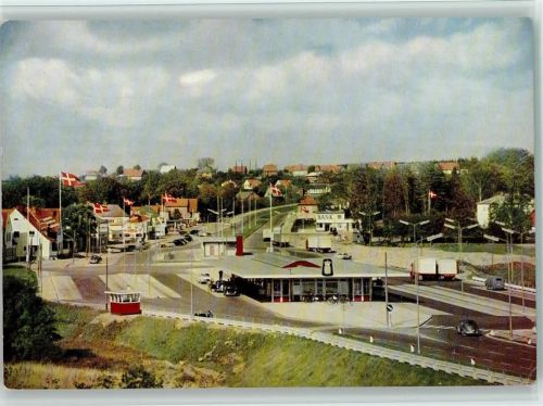 1957 Dänische Grenzstation Krusau - gute Erhaltung