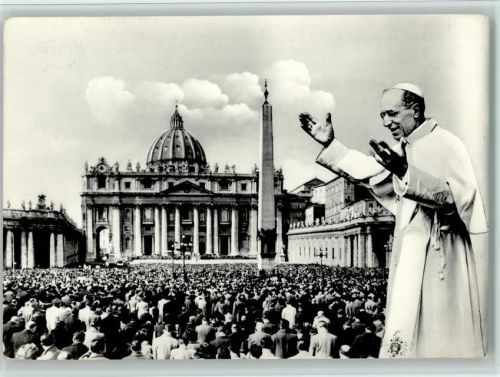 Piazza S. Pietro - Vatikanstadt und Papst - Fotomontage