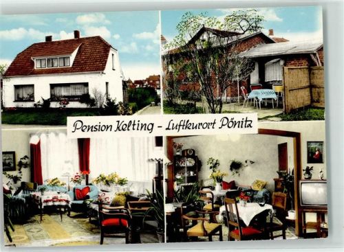 Pönitz Pension Kelting Fernsehzimmer Garten