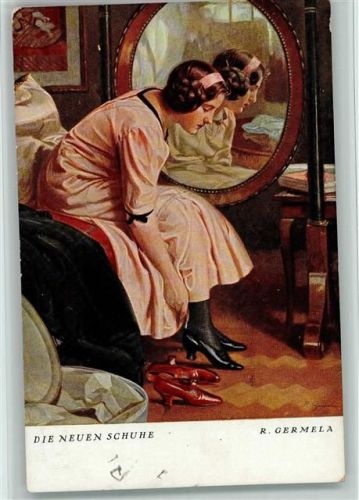 1916 Die neuen Schuhe - sign Germela