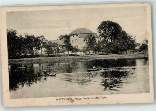 Hattingen Haus Weile Ruderboote Ruhr