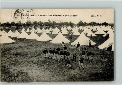 Valbonne Vue Generale des Tentes - Truppenübungsplatz, Camp