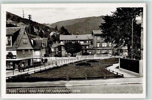 Ruhla WK II Adolf Hitler Platz mit Landgrafenschmiede