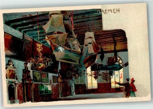 Bremen 1899 Velten Verlag 195 Rathaus Innenansicht AK
