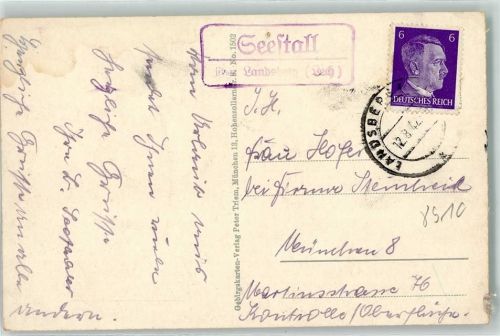 Landsberg Landpoststempel Seestall Bergstraße Oldtimer