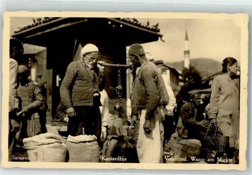 Sarajevo Volkstümliche Waage am Markt