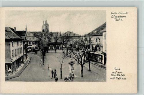 Sobernheim Marktplatz Rathaus Litfaßsäule