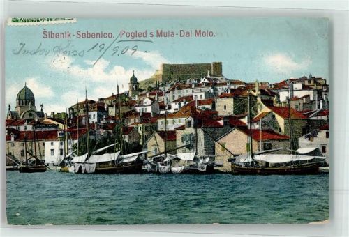 Sebenico Sibenik - Pogled s Mula Dal Molo