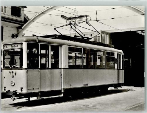 Nellingen 1979 Triebwagen 68 der Heidelberger Straßen- und Bergbahn SMS-Museumswagen-Sammelkarte Nr.1028