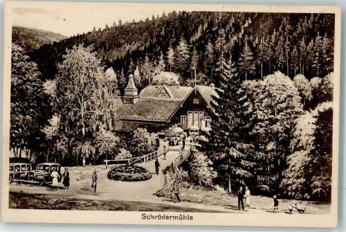Brand-Erbisdorf 1934 Gasthaus Schrödermühle Zeichnung