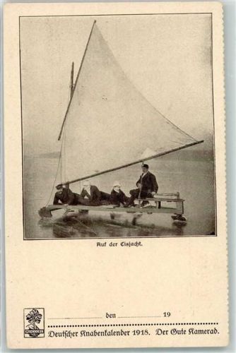 Auf der Eisjacht Deutscher Knabenkalender 1918 Der Gute Kamerad