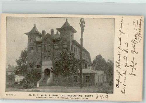 Dallas TX 1907 Y.M.C.A. Building Palestine Texas