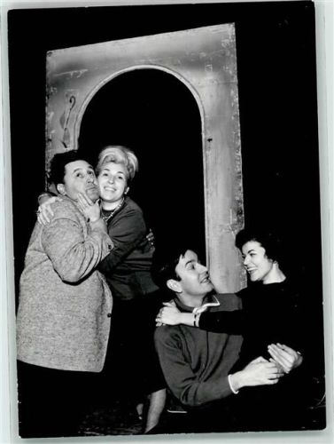Gerd Rödiger Probenbild zu Hochzeitsnacht im Paradies Spielzeit 1964 Landestheater Oper Linz