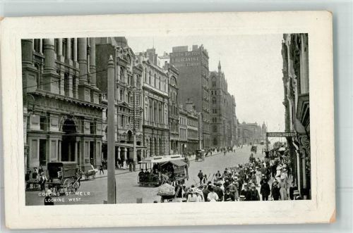 Melbourne Collins Street Royal Hotel Straßenbahn