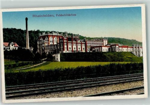 Rheinfelden 1915 Feldschlösschen , Bahngleise AK