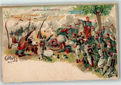 Mac Mahon bei Elsasshausen Schlacht bei Wörth - Deutsch-Französicher Krieg