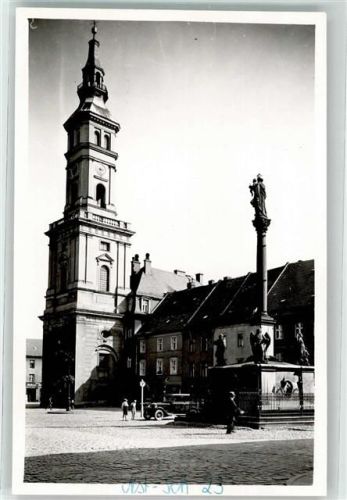 Neustadt O.S. Rathaus mit Mariensäule