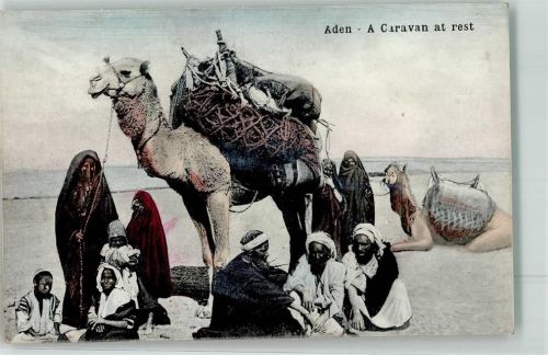 Aden a Caravan at rest Tracht