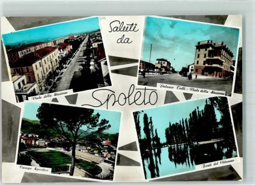 Spoleto Palazzo Tulli Viate della Stazione Campo Sportivo Fonti del Clitunno
