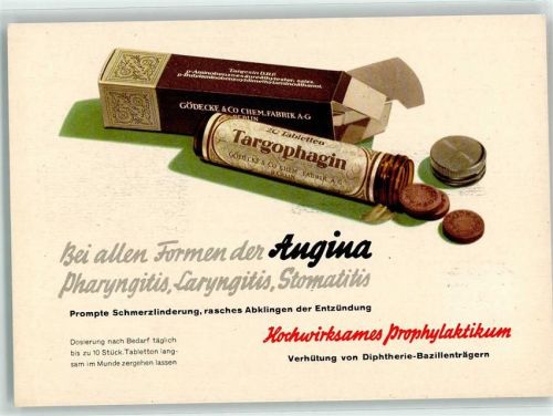 Charlottenburg 1940 Gödecke & Co Chemische Fabrik , Targophagin Tabletten