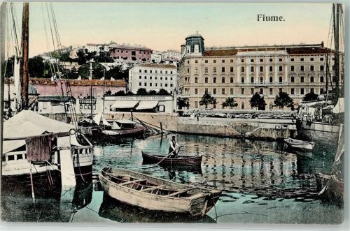 Rijeka Hafen Ruderboot