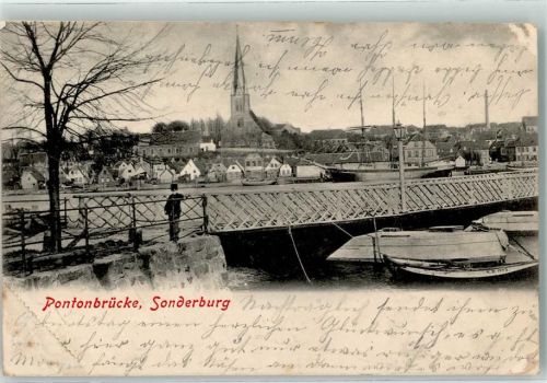 Sonderburg 1904 Pontonbrücke