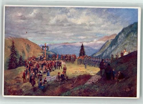 Mauthen Einweihung d. Heldenfriedhofes a.d. Deutsch-Skarnitz Alpe