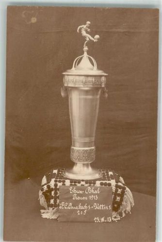 Wettin Sport-Pokal Ort handschriftlich