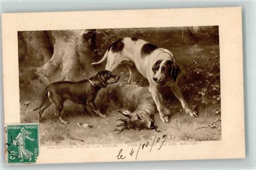 1907 Der Kampf um die Beute AK