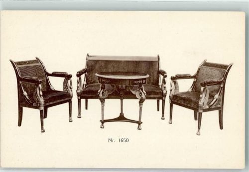 Wien M.Ehleder's Söhne Salon-Möbel im Empirestil Nr.1650 Abbildungen auf AK