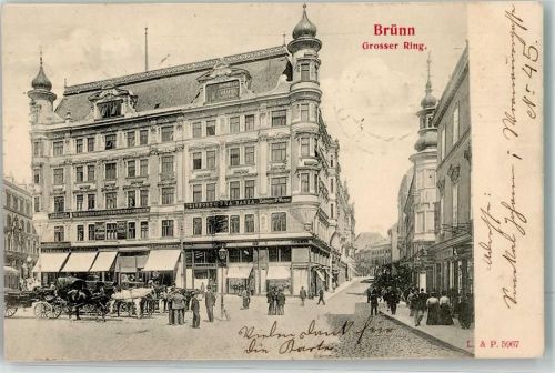 Brno 1908 Großer Ring MährischeLandesversicherungs Anstalten