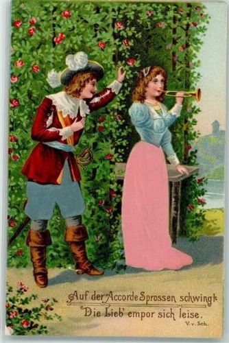 1905 mit echt Stoff Applikation