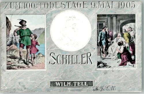 1905 Zum 100. Todestag am 9. Mai 1905 Wilhelm Tell Schillers Todesstunde