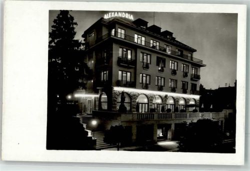 Lazne Luhacovice Hotel Alexandria bei Nacht