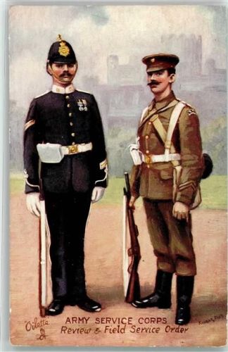 Army Service Corps Uniform Tucks Oilette Nr.9167