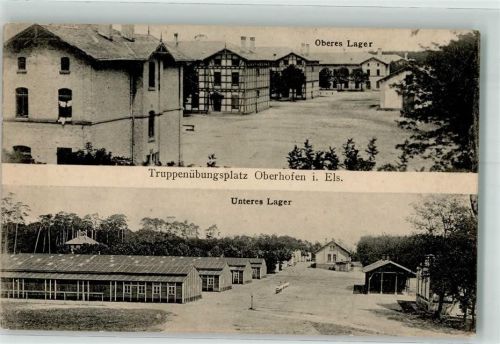 Oberhoffen-sur-Moder 1915 Kaserne Truppenübungsplatz Feldpost WK I