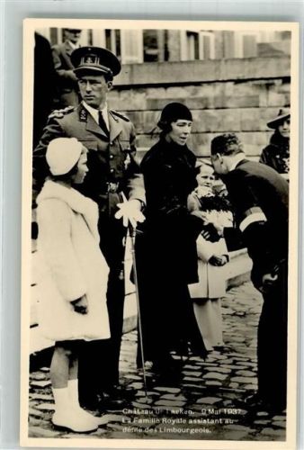 1937 König Leopold Kronprinz Baudouin + Familie Nr. 338 Edit. Cailliau