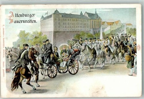 Altenburg Tracht Bracuhtum Bauernreiten Schloss