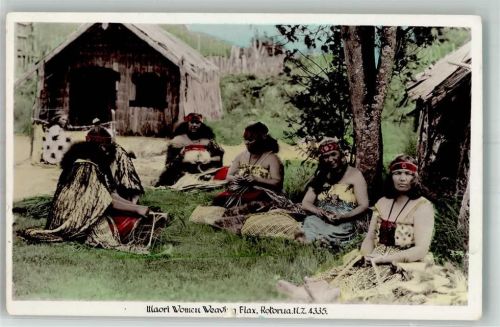 Wellington 1955 Tracht Maori Frauen Luftpost