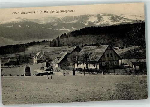 Kiesewald 1916 Ortsteil Ober-Kiesewald mit Schneegruben