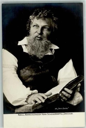 Kammersänger Scheidemantel als Hans Sachs Kostüm