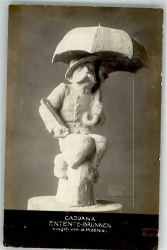 1917 Humor Cadorna Entente-Brunnen ausgef. v. G. Koenig u. Rämisch
